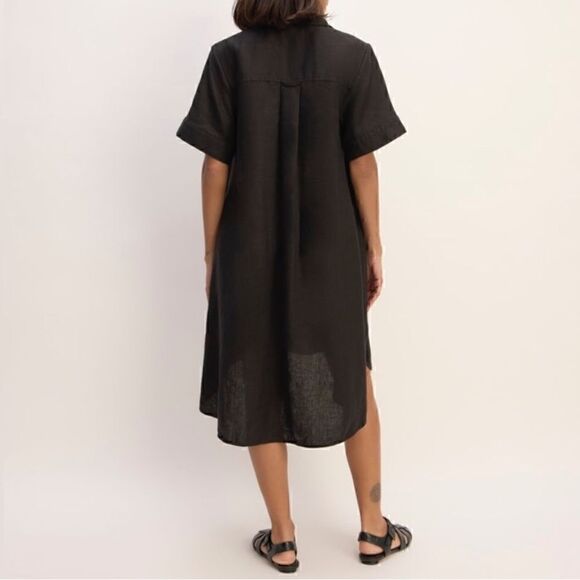 NEW Everlane The Daytripper Dress in Linen Black XL - Picture 5 of 6
